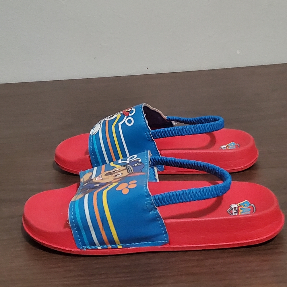 Paw Patrol Sandals with Cushioned Sole and straps size 9T - Picture 5 of 8